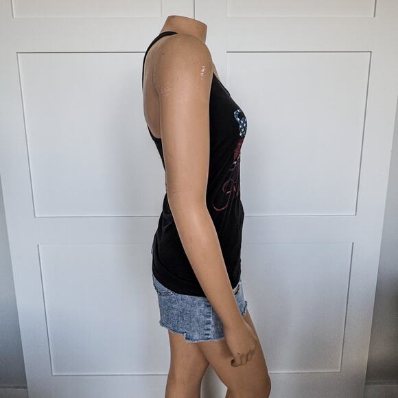 Free and Fit Patriotic Womens Workout Tank by Straight Legless Clothing-Size S/M - Picture 5 of 7